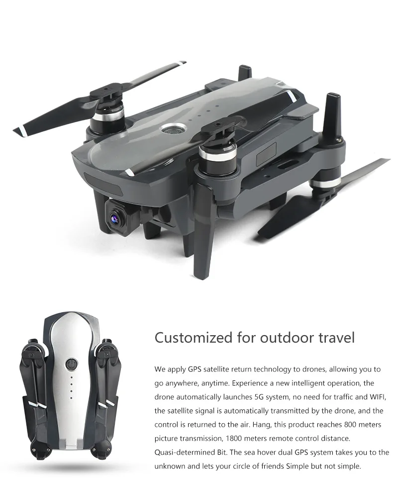 Presente do Menino K20 com Motor sem Escova Novo Drone k hd Câmera Dupla Profissional Dobrável Quadcopter 1800 m rc Distância Brinquedo 5g Gps 4 4 Cheap Helicópteros rc