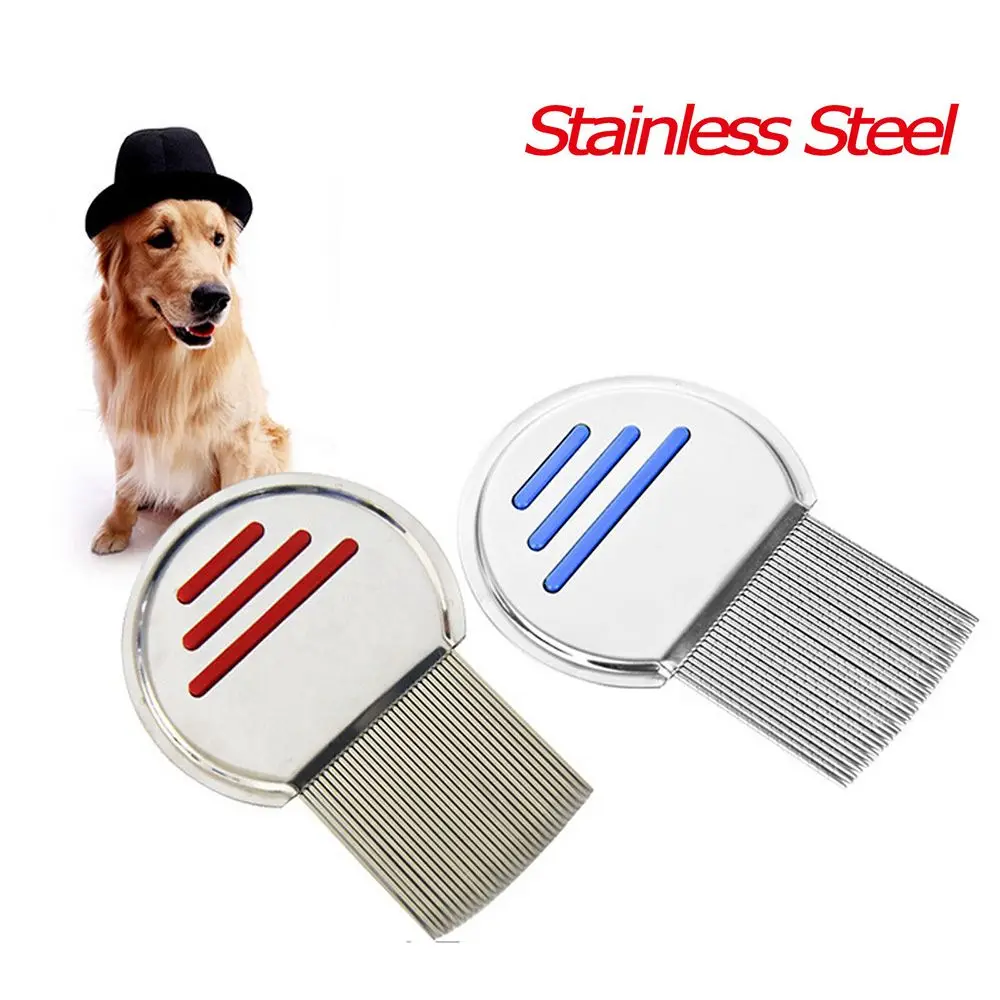 

Stainless Steel Terminator Lice Comb Nit Free Rid Headlice Super Density Teeth Remove Nits Comb Hair Tool Pet Supply
