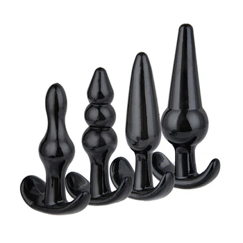 4/6Pcs/Set Safe Silicone Butt Plug Dildo Masturbation Anal Plug Vaginal Plug Sex Toys For Woman Men Anal Dilator Toys for Gay 6