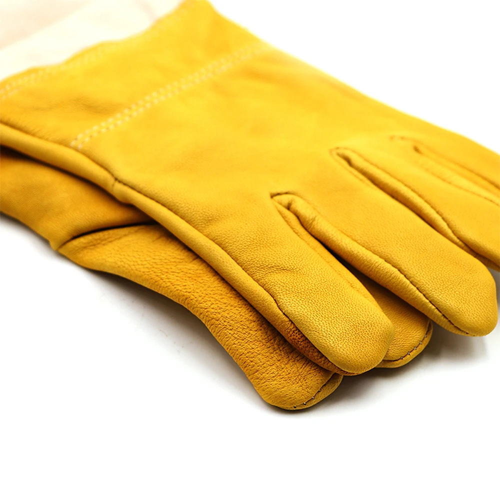 Beekeeping Gloves Beekeeper Prevent Gloves Protective Sleeves Ventilated Professional Anti Bee for Apiculture Beekeeper Beehive