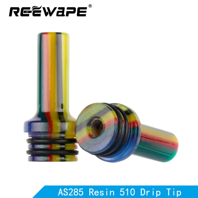 Reewape Смола 510 капельный наконечник для GTR rta vank vape аксессуар-Радуга