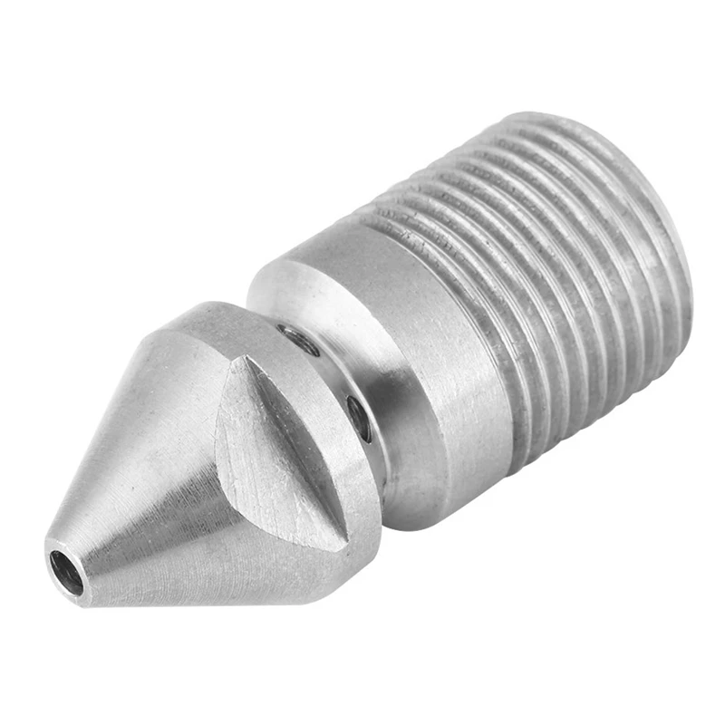 

Pressure Drain Nozzle, Stainless Steel Pressure Sewer Cleaning Pipe Drain Jetter Nozzle 3/8BSP Male Thread