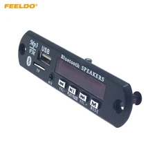 FEELDO 12 в автомобильный беспроводной Bluetooth MP3 WMA декодер плата аудио модуль USB TF порт Автомобильный mp3 плеер пульт дистанционного декодирования плата модуль