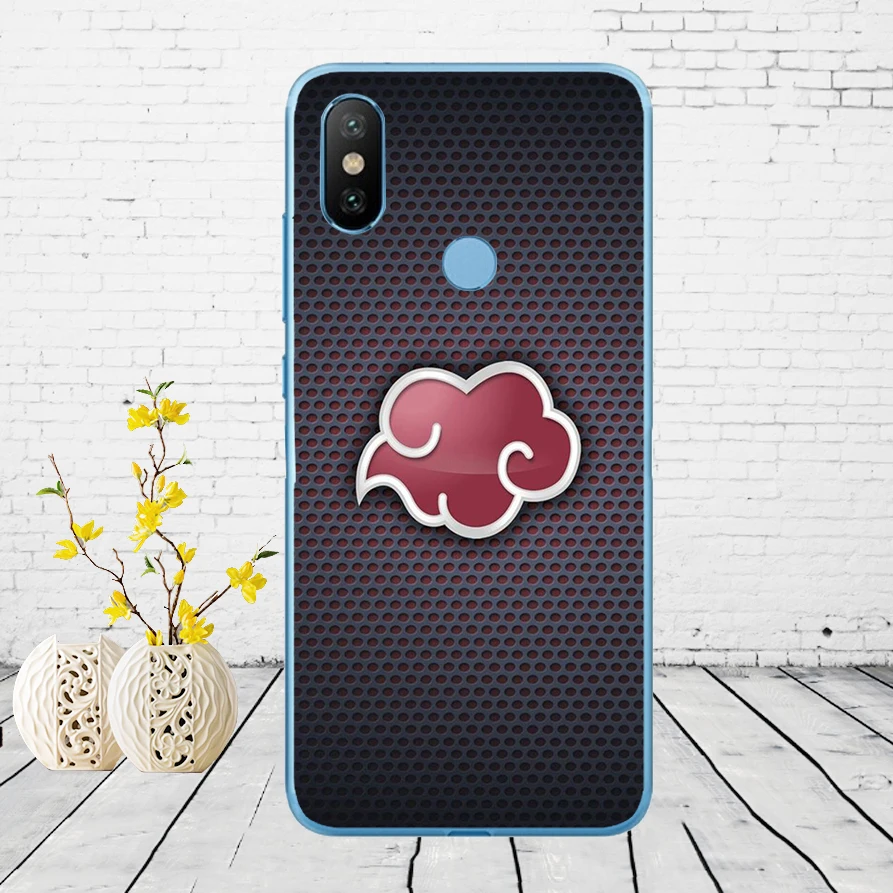 Мягкий силиконовый чехол 168DD Naruto Akatsuki Clan Cloud Symbol для Xiao mi Red mi 6 6a mi 8 a2 lite note 5 6 pro 7
