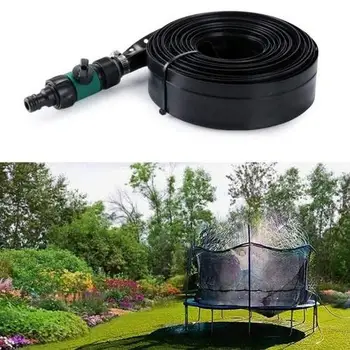 

Trampoline Sprinkler Durable Safe Trampoline Sprinkler Multifunctional Water Cooling Pipe Toy For Outdoor Garden Yard Park