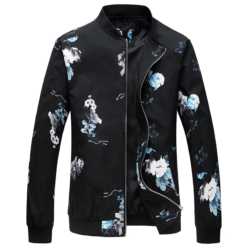 

Mens Casual Jacket Men New Chaquetas Hombres Jaquetas Bomber Print Clothes Mens Fashion Slim Coat Male Outwear Big Plus Size 6XL