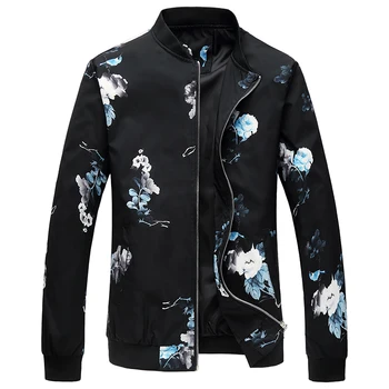 

Mens Casual Jacket Men New Chaquetas Hombres Jaquetas Bomber Print Clothes Mens Fashion Slim Coat Male Outwear Big Plus Size 6XL