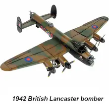 Modelo de avión de hierro forjado Vintage, bombardero Lancaster británico de la Segunda Guerra Mundial, decoración del hogar, adornos artesanales, regalos, cumpleaños g