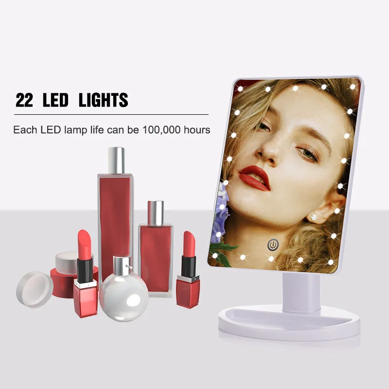 Makeup mirror desktop led light Makeup mirror fill light desktop female portable beauty mirror to brighten your beauty