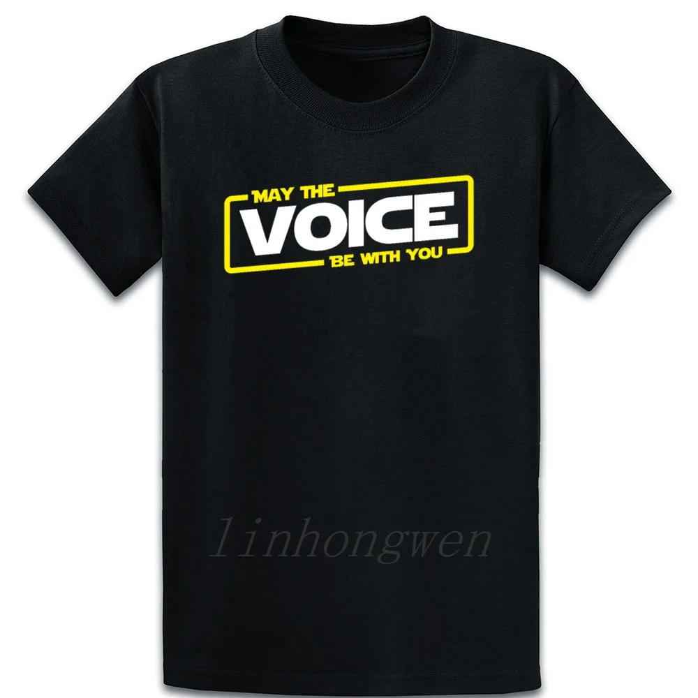 Футболка с короткими рукавами и надписью The Voice Be With You Стильная летняя футболка