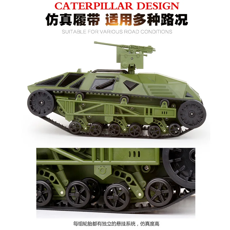 

Create Aulacese Speed And Passion 8 Remote Control Tank Crawler Off-road Model Remote Control Toy