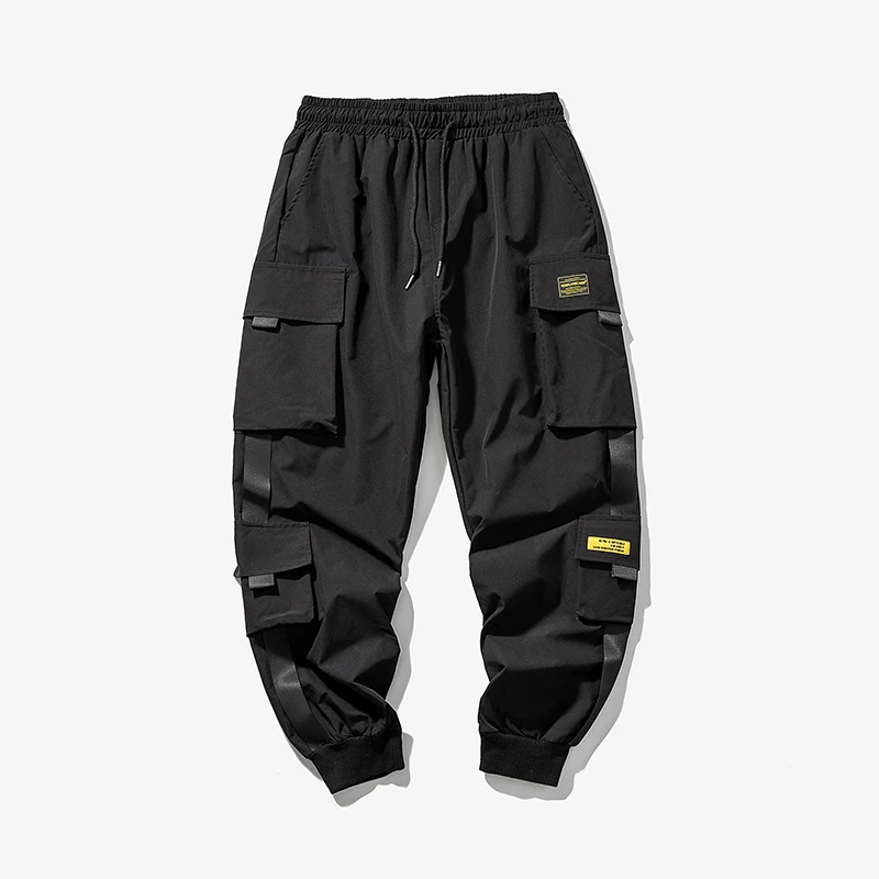 Streetwear Hip Hop Joggers pantaloni Cargo uomo Multi-tasca elastico in va Harem pantaloni maschili Harajuku Casual donna pantaloni della tuta  200000343