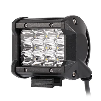 

12 LEDs work light pole 4 inch spot flood 39W 3900LM car SUV motorcycle 12V 24V truck trailer wagon pickup LED drive lamp light