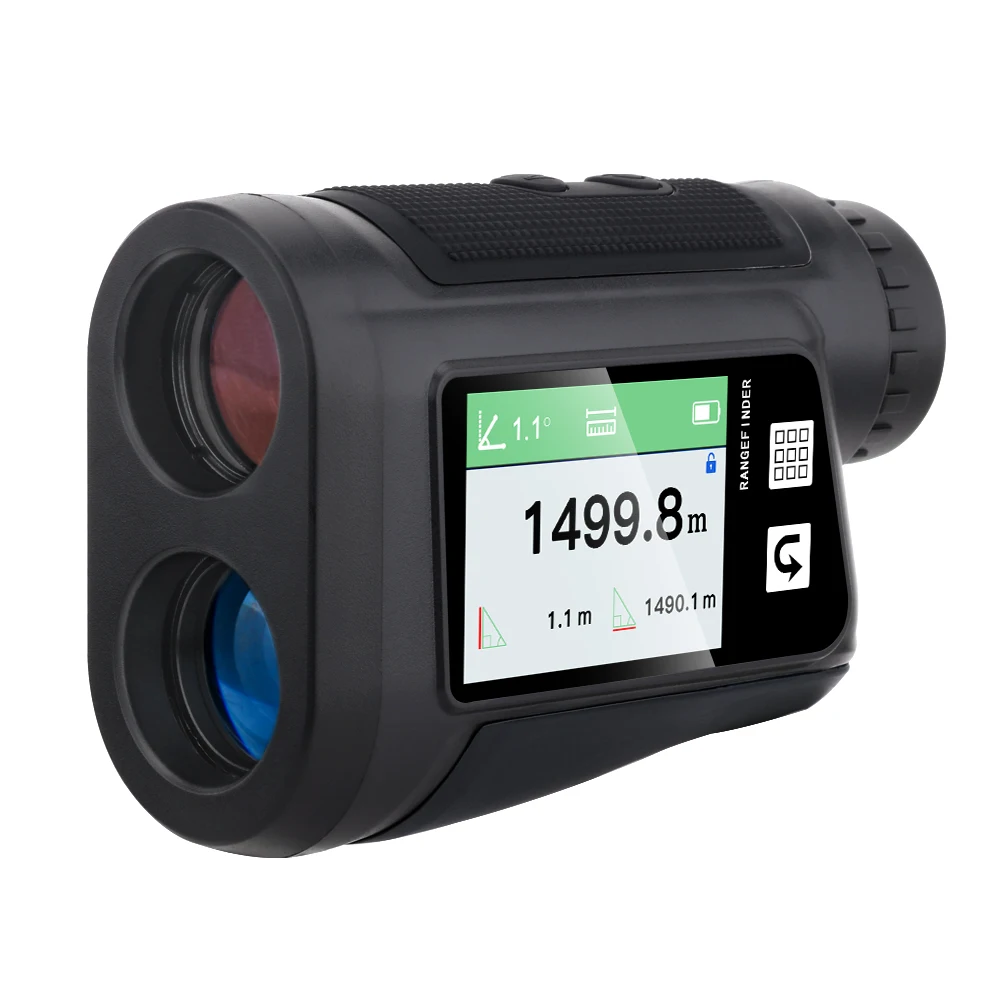 GVDA 레이저 Rangefinder 6x 골프 1500m 800m 망원경 거리 측정기 사냥 스포츠 티몬