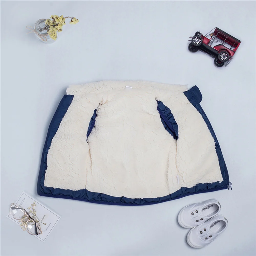 Autumn Winter Children Vest Jacket Kids Casual Cotton Warm Fleece Vest Children Outerwear Clothing Boys Girls Waistcoats