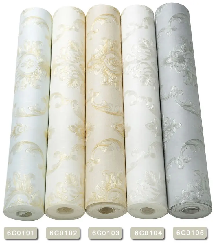 

Thick 3D Nonwoven Fabric Relief Coining European Style Stripes Wallpaper Decoration Main Material Living Room Television Backgro