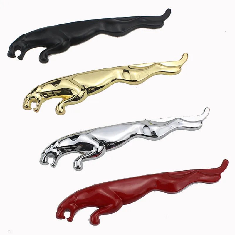 1 Pair Car Styling Metal Leopard Logo Emblem body Side Fender Sticker Auto Badge Decal for Jaguar XE XF XJ XJR XFR XJS XJL | Автомобили и