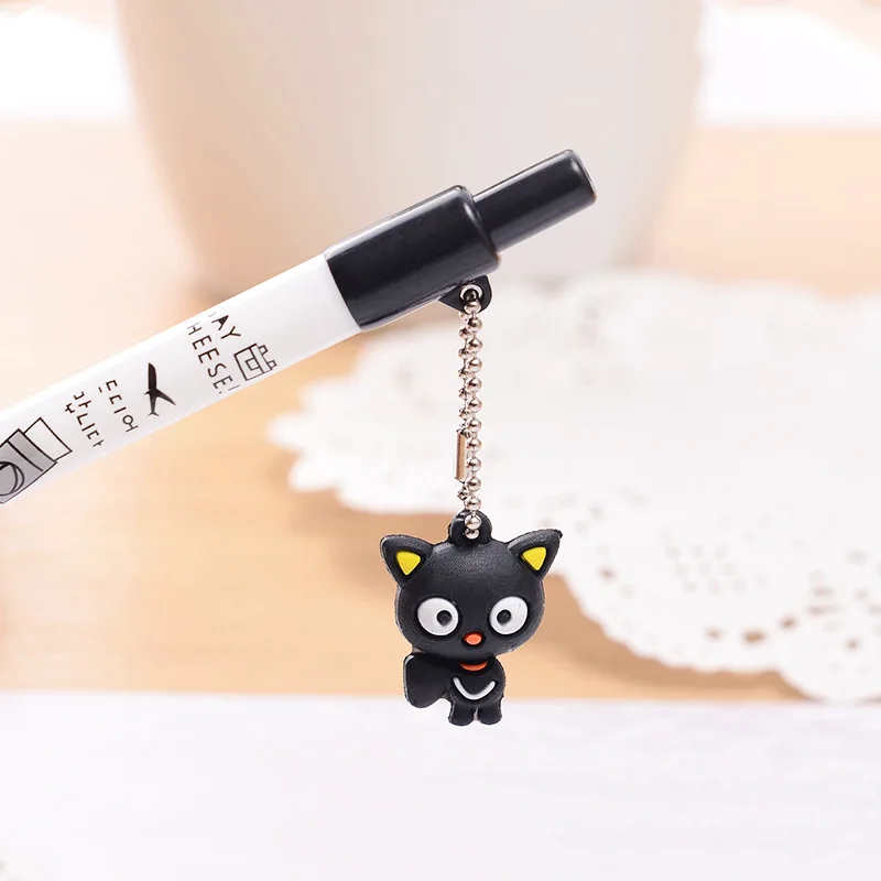 Kawaii Черный Белый Кот автоматический механический карандаш милый ребенок студент