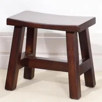 

Solid Wood Stool American Style Short Stool Household Small Bench Living Room Children Small Wooden Stool Wood Retro