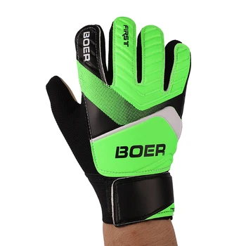 

2019 Full Finger Goalie Gloves Boys Girls Rubber Anti Slip Wrist Wrap Soccer Football Apparel Accessories For Goalkeeper