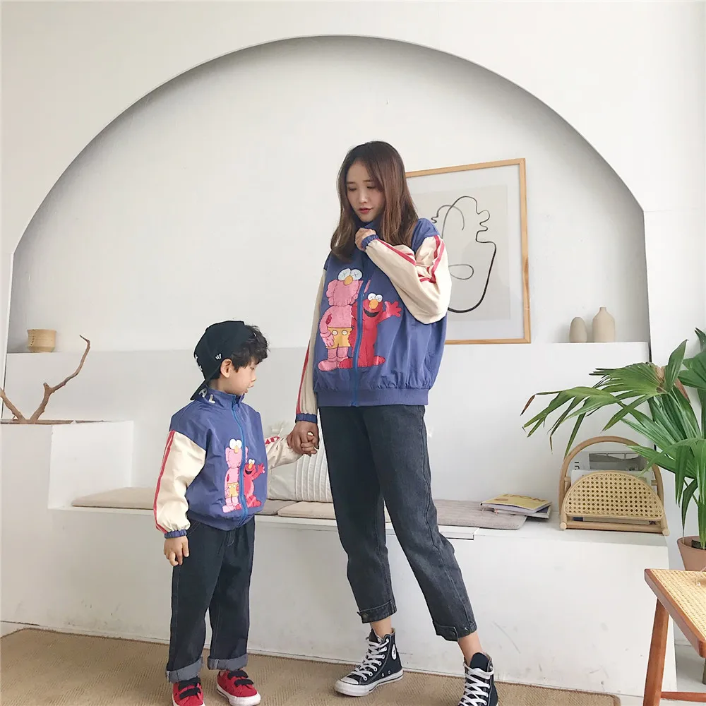 Lamitto2019 Autumn And Winter INS Hot Selling Child K Series Joint Parent And Child Fashion Handsome Baseball Uniform