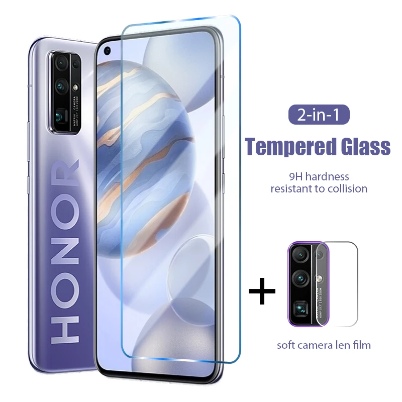 Закаленное стекло 2 в 1 9H для Huawei honor 20 20e 20i 10i 10 30i 30 pro Lite мягкая защитная пленка