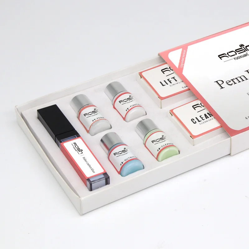 1 set Профессиональный набор для подтяжки ресниц, набор для завивки ресниц, клей для завивки, лосьон для подтяжки ресниц - Цвет: 1 set