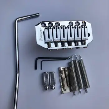 

Chrome bridge single shake tremolo system for ST style 6-string electric guitars