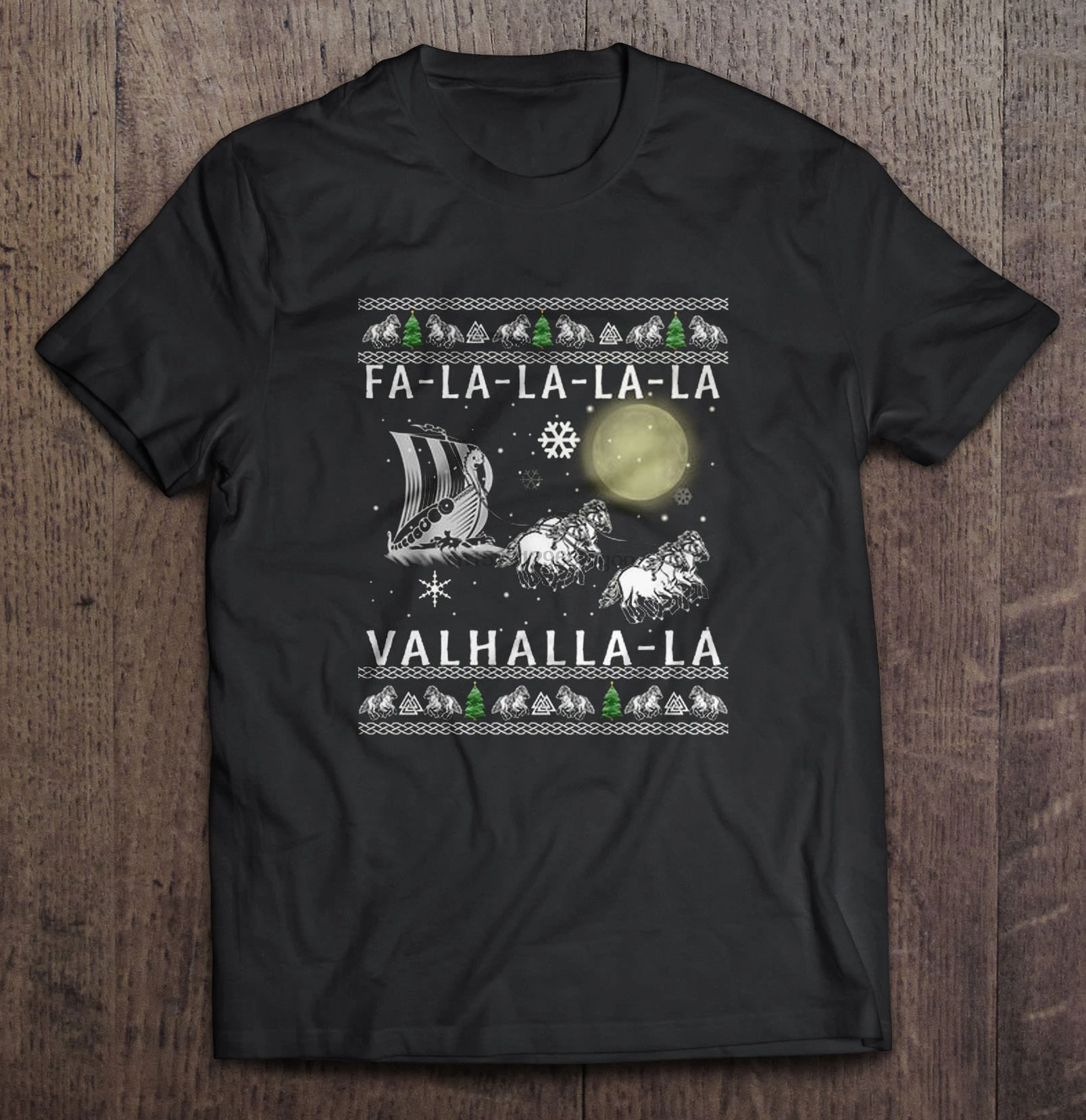 Men T Shirt Fa La Valhalla Yuletideugly Women t-shirt |