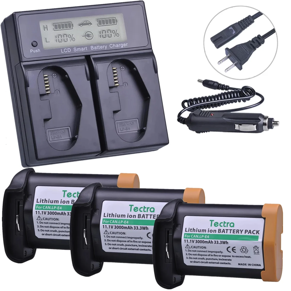 3x3000mAh LP-E4 LP E4 LPE4 Li-ion Battery Akku+LCD Dual Fast Charger for Canon EOS 1D Mark 3 III 1DX 4 IV DSLR Cameras | Электроника