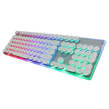 

Professional Retro Mechanical Keyboards Computer Notebook Esports Gaming Keyboard with LED Backlight Keyboard For PC Gamer