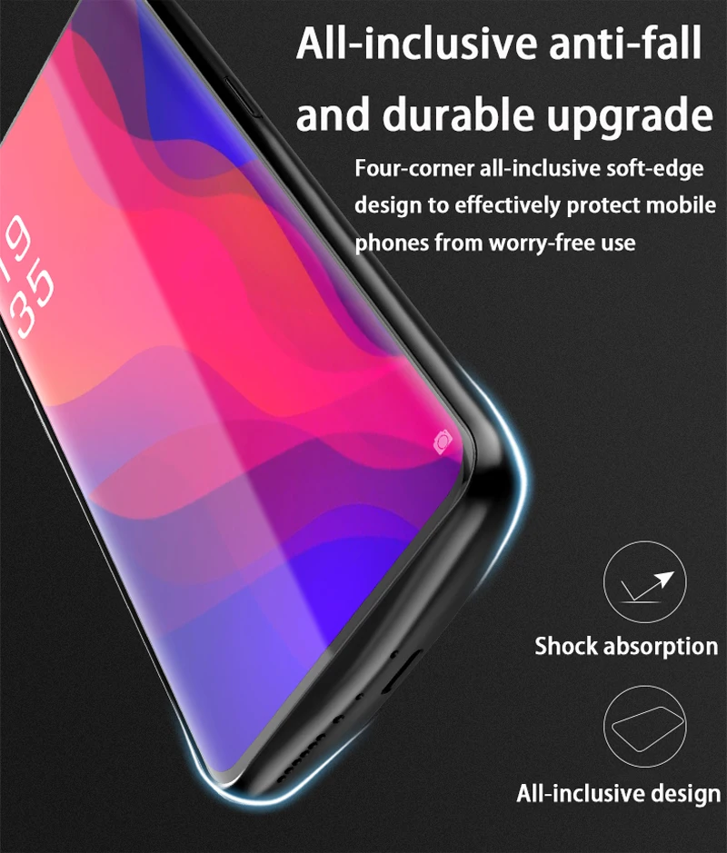 Портативное зарядное устройство чехол 6500 мАч крышка смартфона power Bank для OPPO Find X противоударный Задний зажим Чехол для батареи Capa