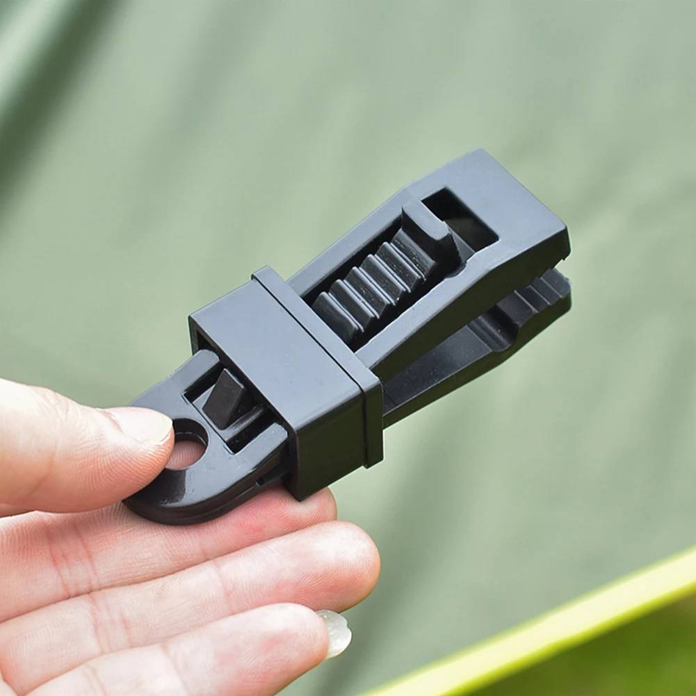 10pcs Tent Canopy Clip Outdoor Wind Rope Clamps Awning Wind Rope Clips Camping Tent Accessories