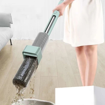 

Non Hand Washing Flat Mop Rotating Head Magic Mop Strong Water Absorption Cleaner Household Cleaning Automatic Dehydration Floor
