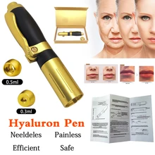 2 in 1 Hyaluronic Injection Pen Massage Atomizer Pen No-Needle Mesotherapy High Pressure Acid Guns Meso atomizer hyaluron gun