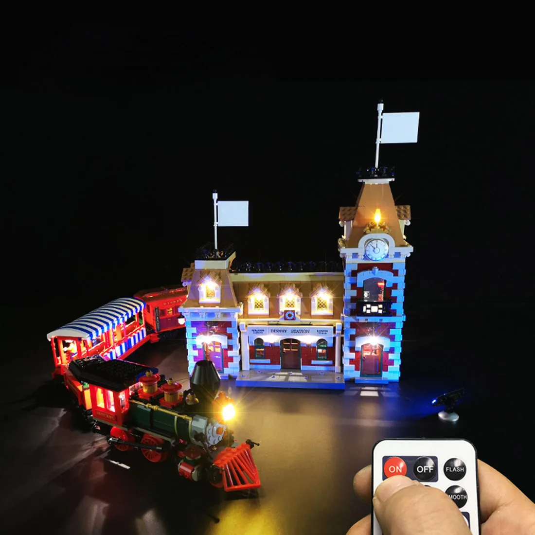 

USB Powered LED Lighting Kit for Train and Station 71044 (LED Included Only, No Kit) - Remote Control/Updated Version