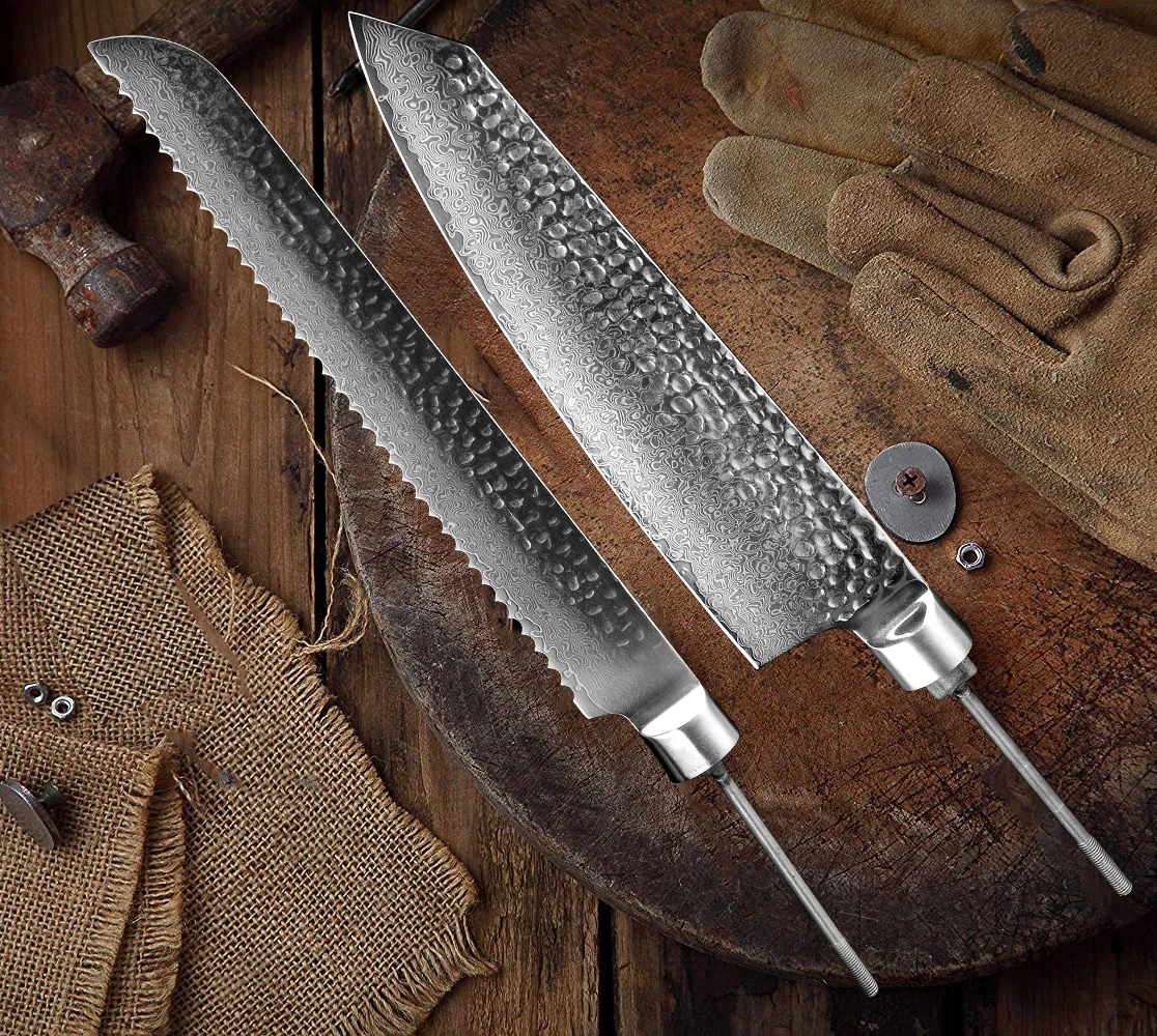 XITUO хлеб шеф повар santoku универсальный нож пустая Япония 67 слой Дамасская сталь