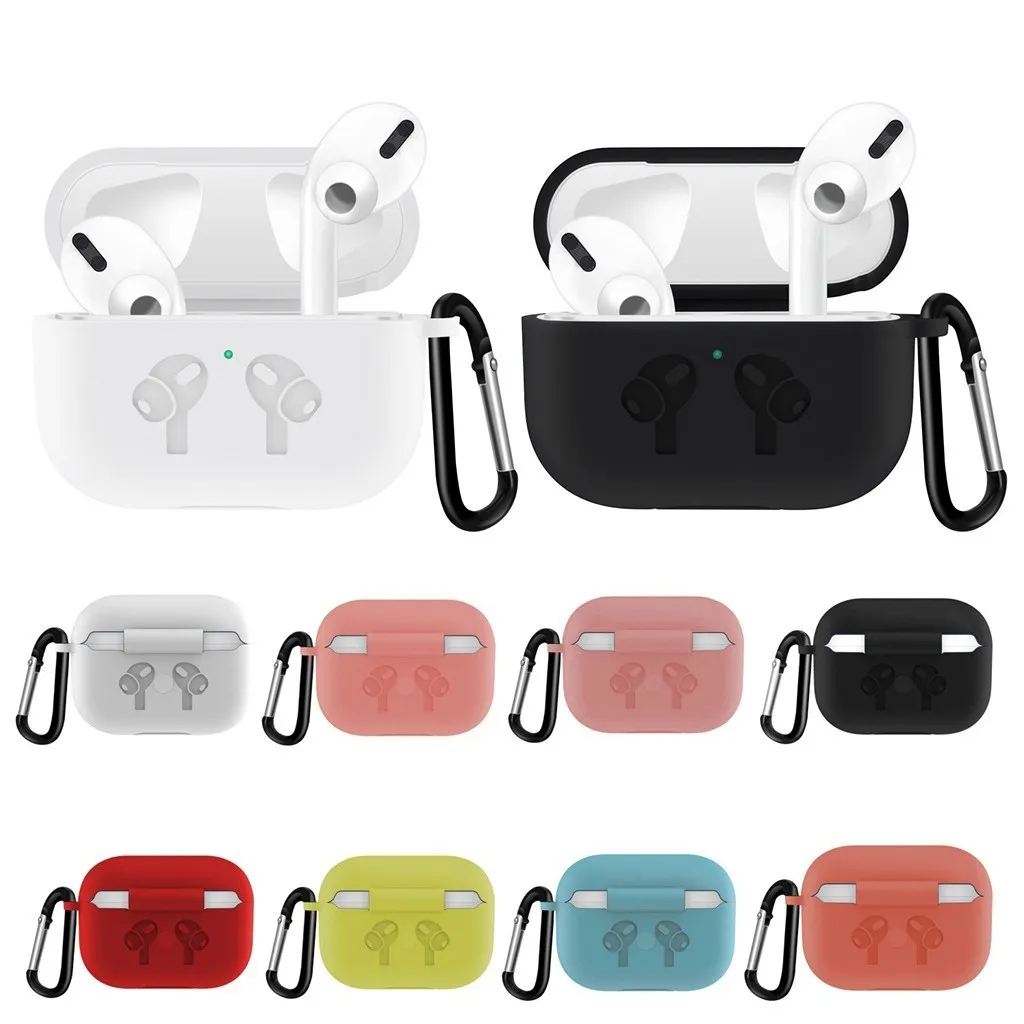 Силиконовый чехол для Apple Airpods Pro Air Pods 2019 Беспроводная зарядка Bluetooth наушники