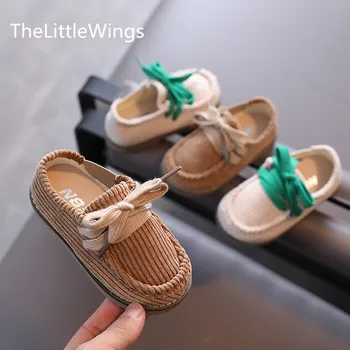 

Children's corduroy shoes autumn 2020 new boys retro girls casual cotton shoes 1-3 years old Super soft and comfortable