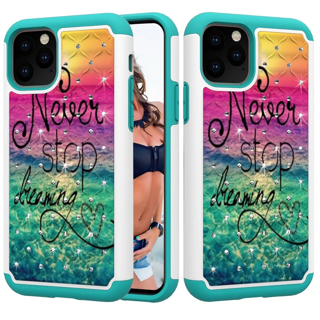 Dream Crystal Style Phone Case For iPhone 11Pro Max Dirt-resistant Slim Fashion Soft Cases Shockproof Dust-proof Phone Case
