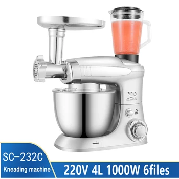 

1000W 4L Vertical Mixer Household Multi-function Meat Grinder Food Mixer Juice Kneading Machine Egg Whipping Machine