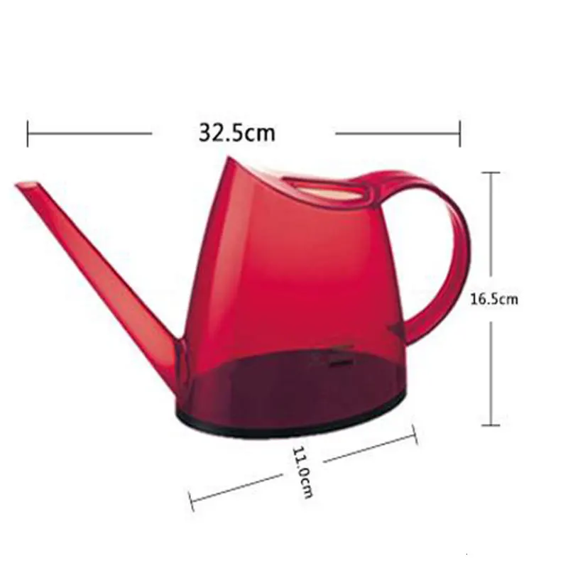 Colorful plastic watering can flowers household transparent resin garden outdoor vegetables plants potted gardening watering pot