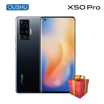 شراءهاتف ذكي فيفو X50 برو 5G 60x زووم فائق 8G 128G سناب دراغون 765G سيلولار 4315mAh 33W داشتشارج NFC48MP رباعي كاميرا 6.56 ''90Hz