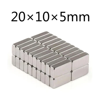 

20/50/100/pcs N35 20x10x5 mm Strong Block Magnets 20*10*5 Rare Earth Neodymium Art Craft Connection 20 x 10 x 5 strong magnetic