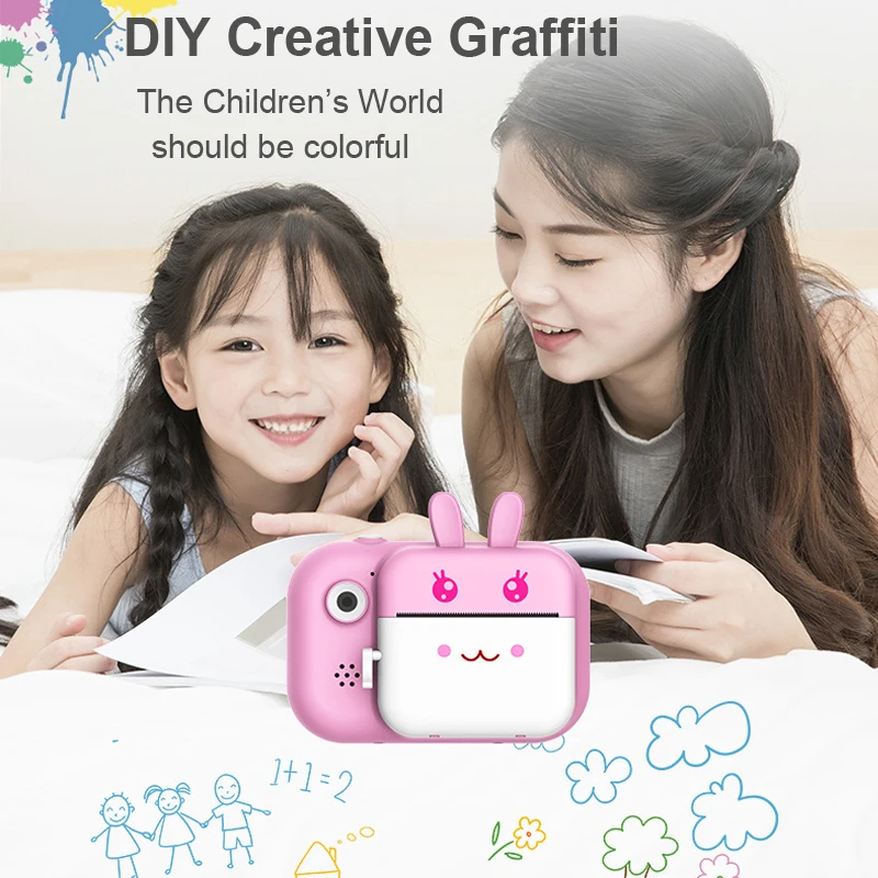 Children Camera Instant Print Camera For Kids 24MP