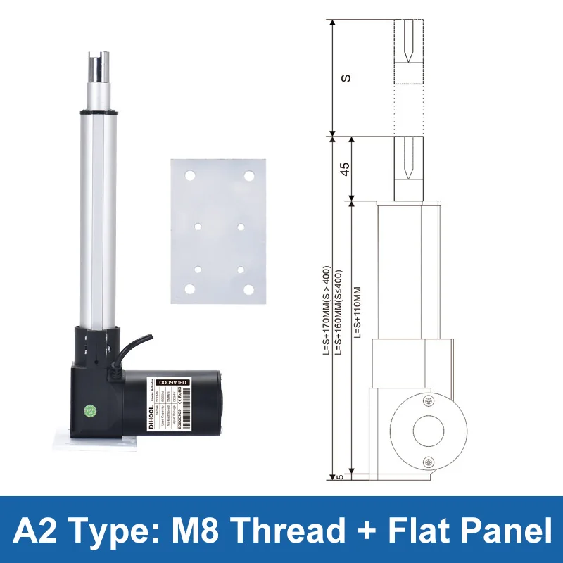 1000mm curso ac220v telescopica haste motor controlador 02