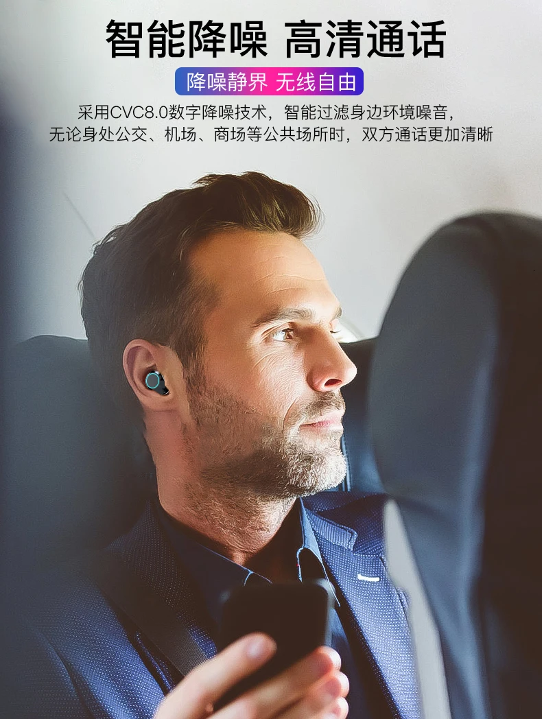 MissAudio YINYOO A04 Bluetooth наушники 5,0 беспроводные BT наушники Blutooth шумоподавление наушники Bluetooth наушники