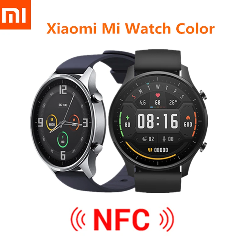 Permalink to 99% NEW Xiaomi Smart Watch Color NFC 1.39” AMOLED GPS Fitness Tracker 5ATM Waterproof Sport Heart Rate Monitor Mi Smart Watch