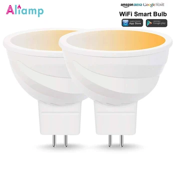 

WiFi Smart LED Light Bulb MR16 Reflector Spoltlight 50W Equivalent 2000K-6500K Decorative Lamp Work with Alexa Google Home-2Pack