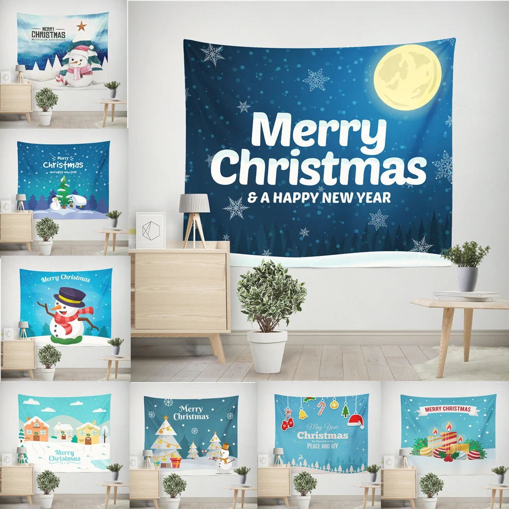Merry Christmas гобелен настенные подвесные занавески пляжное полотенце вечерние гобелены украшения дома аксессуары вечерние подарок